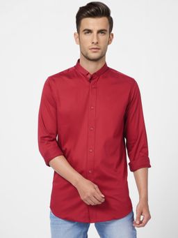 Jack & Jones - Red Full Sleeves Shirt