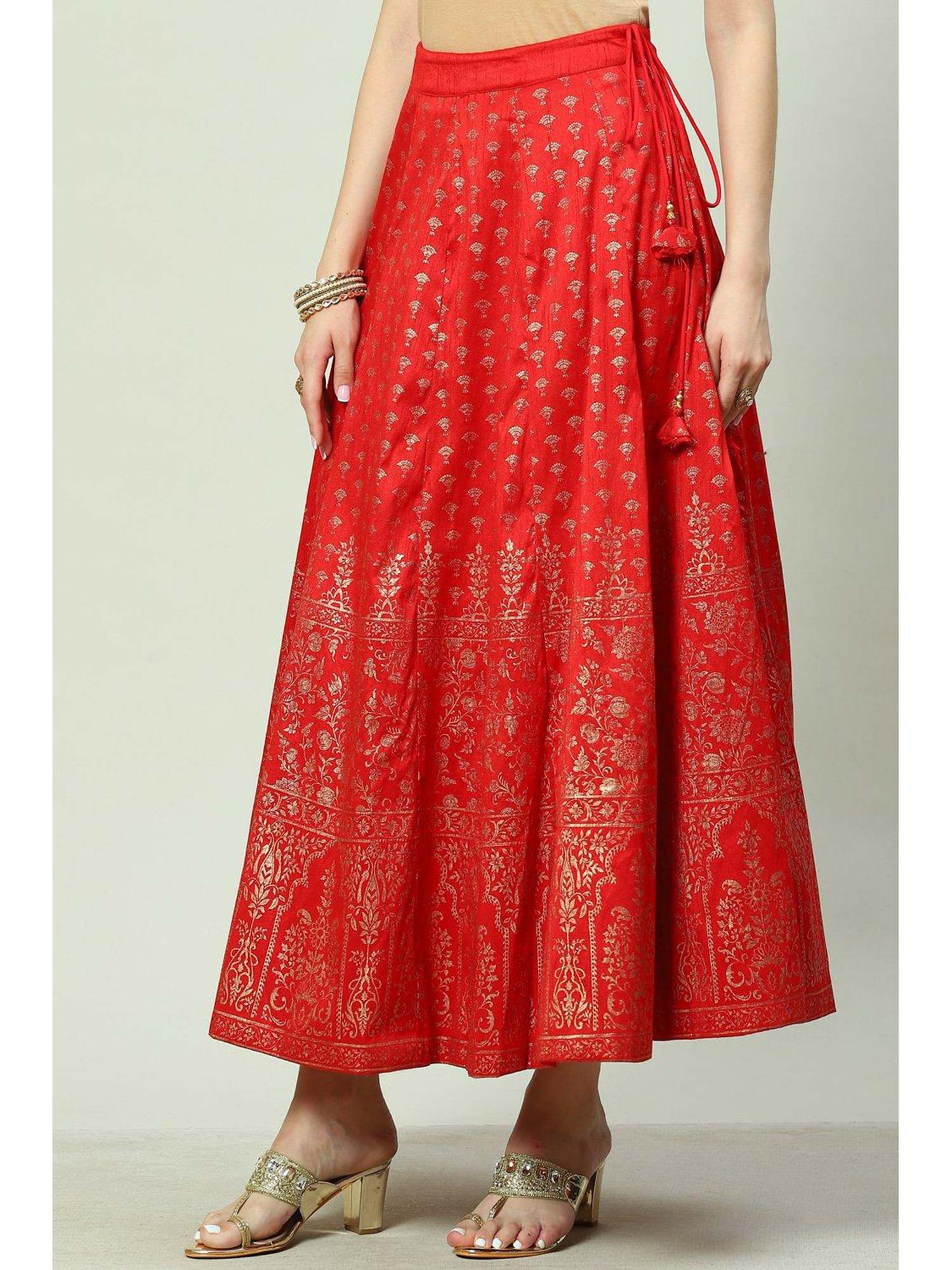 biba Women Red Printed Skirt-picture-34