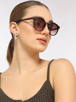 Eyejack - Women Cat Eye Brown Frame & Lens Sunglasses - 30101CL887 (50)