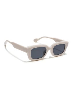 Eyejack - Unisex Wayfarer White Frame Black Lens Sunglasses - 58027CL896 (50)
