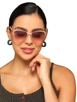 Eyejack - Women Cat Eye Gold Frame Pink Lens Sunglasses - 7030CL845 (55)
