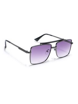 Eyejack - Unisex Wayfarer Grey Frame Purple Lens Sunglasses - B80787CL866 (56)