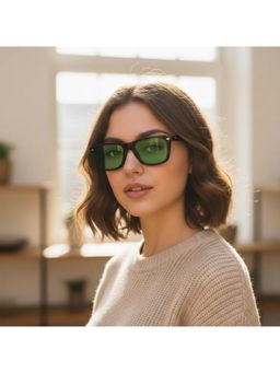 Zaadran - Unisex Belgium Green Lens Sunglasses (56)