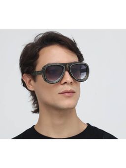 Zaadran - Unisex Clubmaster Grey Lens Sunglasses (54)