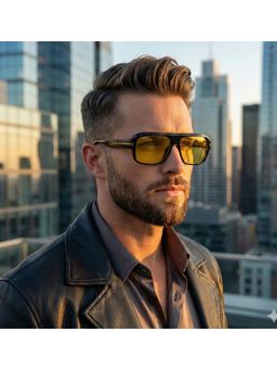 Zaadran - Unisex Cyprus Yellow Lens Sunglasses (54)