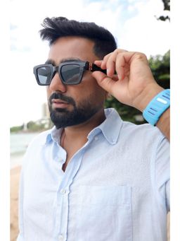 Zaadran - Unisex Black Lens Sunglasses (56)