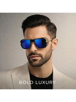 Zaadran - Unisex Laos Blue Lens Sunglasses (56)