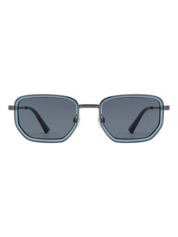 Opium Eyewear - Unisex Lightweight Polarised & UV Protected Hexagon Grey Lens Sunglasses (51)