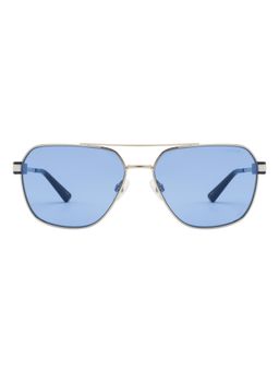 Opium Eyewear - Men Lightweight Polarised & UV Protected Navigator Blue Lens Sunglasses (59)