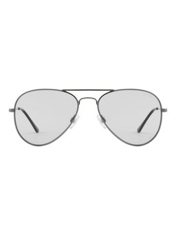 Opium Eyewear - Unisex Lightweight Polarised & UV Protected Aviator Grey Lens Sunglasses (57)