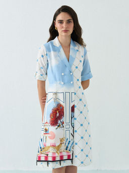 Label By Mohita - Cheetah Lounge Panel Dress