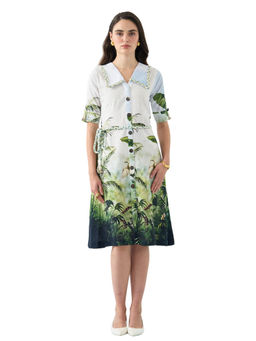 Label By Mohita - Green Safari Dress with Belt
