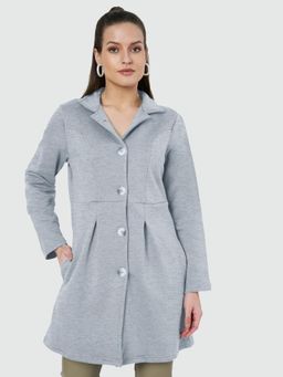 BRINNS - Single-Breasted Coat Grey