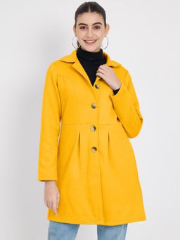 BRINNS - Single-Breasted Coat Yellow