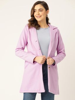 BRINNS - Collar Single Breasted Coat Lavender