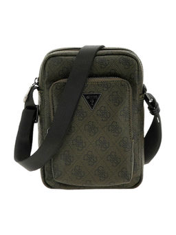 Guess - Green Printed Milano Printed Crossbody Bag