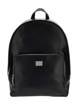 Guess - Brown Solid Milano Compact Backpack