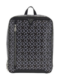 Guess - Black Printed G Woven Compact Printed Square Backpack