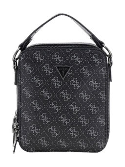 Guess - Charcoal Printed Torino Double Zip Around Crossbody Bag