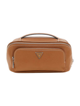 Guess - Beige Solid Milano Beauty Pouch