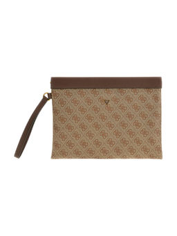 Guess - Brown Printed Mito Essential Pouch