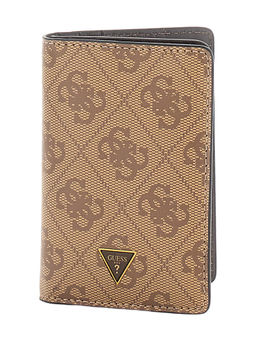 Guess - Brown Printed Madrid 4G Leather Wallets