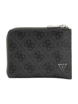 Guess - Black Printed Madrid 4G Leather Wallets