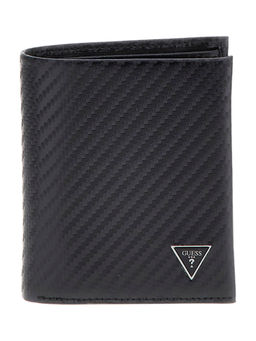 Guess - Black Textured Mito Billfold with Pocket Wallet