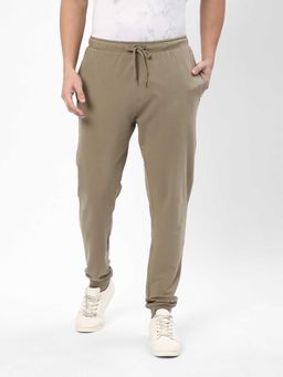 R&B - Brown Solid Relaxed Sleepwear Pant