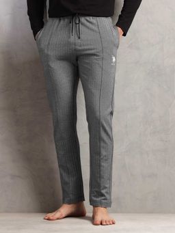 U.S. POLO ASSN. - Black Chevron Cotton Stretch Lounge Pant