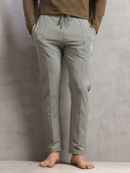 U.S. POLO ASSN. - Green Chevron Cotton Stretch Lounge Pant