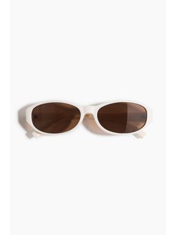 H&M - Women White Oval Sunglasses