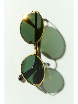 H&M - Women Gold Oval Sunglasses