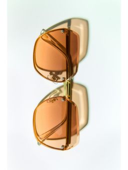 H&M - Women Gold Square Sunglasses
