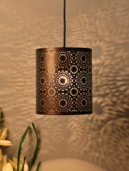 Homesake - Filigree Hanging Moroccan Ceiling Lamp Copper
