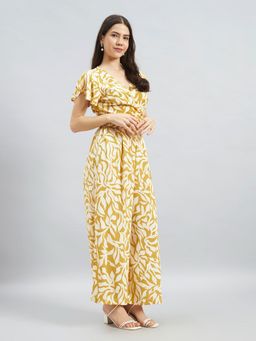 Twenty Dresses by Nykaa Fashion - Yellow Mono Printed Viscose Co-Ord Set