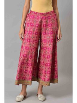 W - Pink Printed Palazzo