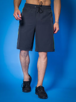 WEARDUDS - Men Navy Blue Solid Shorts