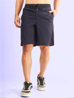 WEARDUDS - Men Dark Grey Solid Shorts