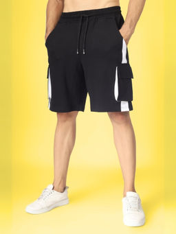 WEARDUDS - Men Black Drawstring Shorts