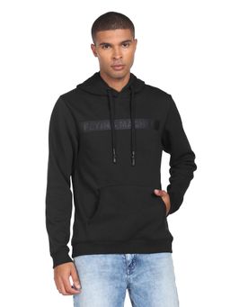 Flying Machine - Tonal Print Hooded Sweatshirt