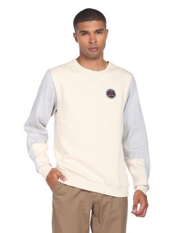 Flying Machine - Panelled Colour Block Sweatshirt