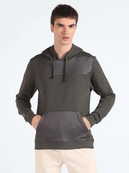 Flying Machine - Hooded Colour Block Sweatshirt