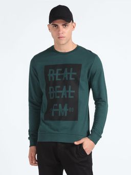 Flying Machine - Graphic Print Cotton Sweatshirt