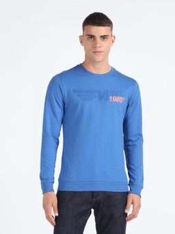 Flying Machine - Brand Print Crew Neck Sweatshirt