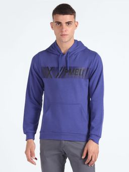 Flying Machine - Rear Brand Print Hooded Sweatshirt