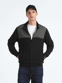 Flying Machine - Colour Block Zip Up Sweatshirt