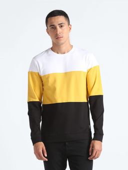 Flying Machine - Colour Block Crew Neck Sweatshirt