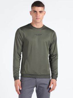 Flying Machine - Dual Pocket Polyester Sweatshirt