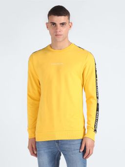 Flying Machine - Crew Neck Brand Tape Sweatshirt